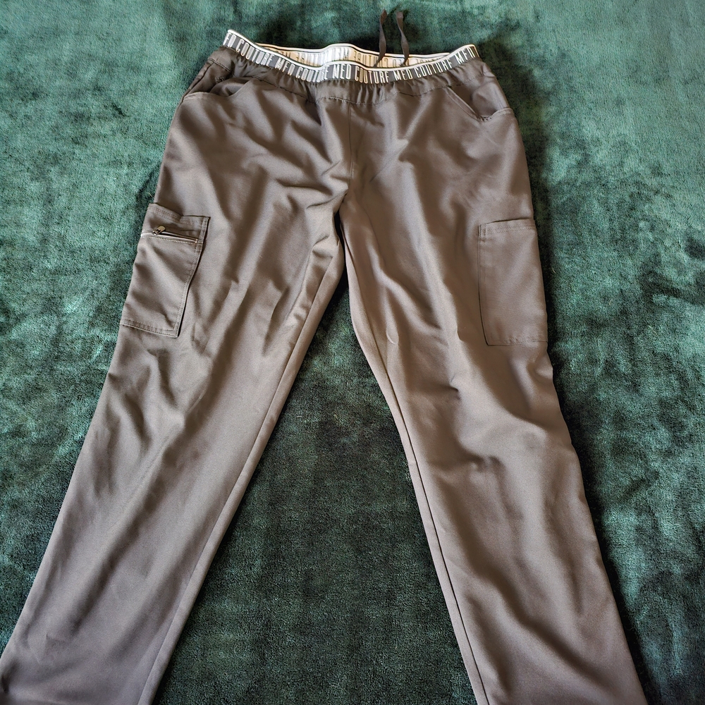 Med Couture Womens Black Scrub Pants
